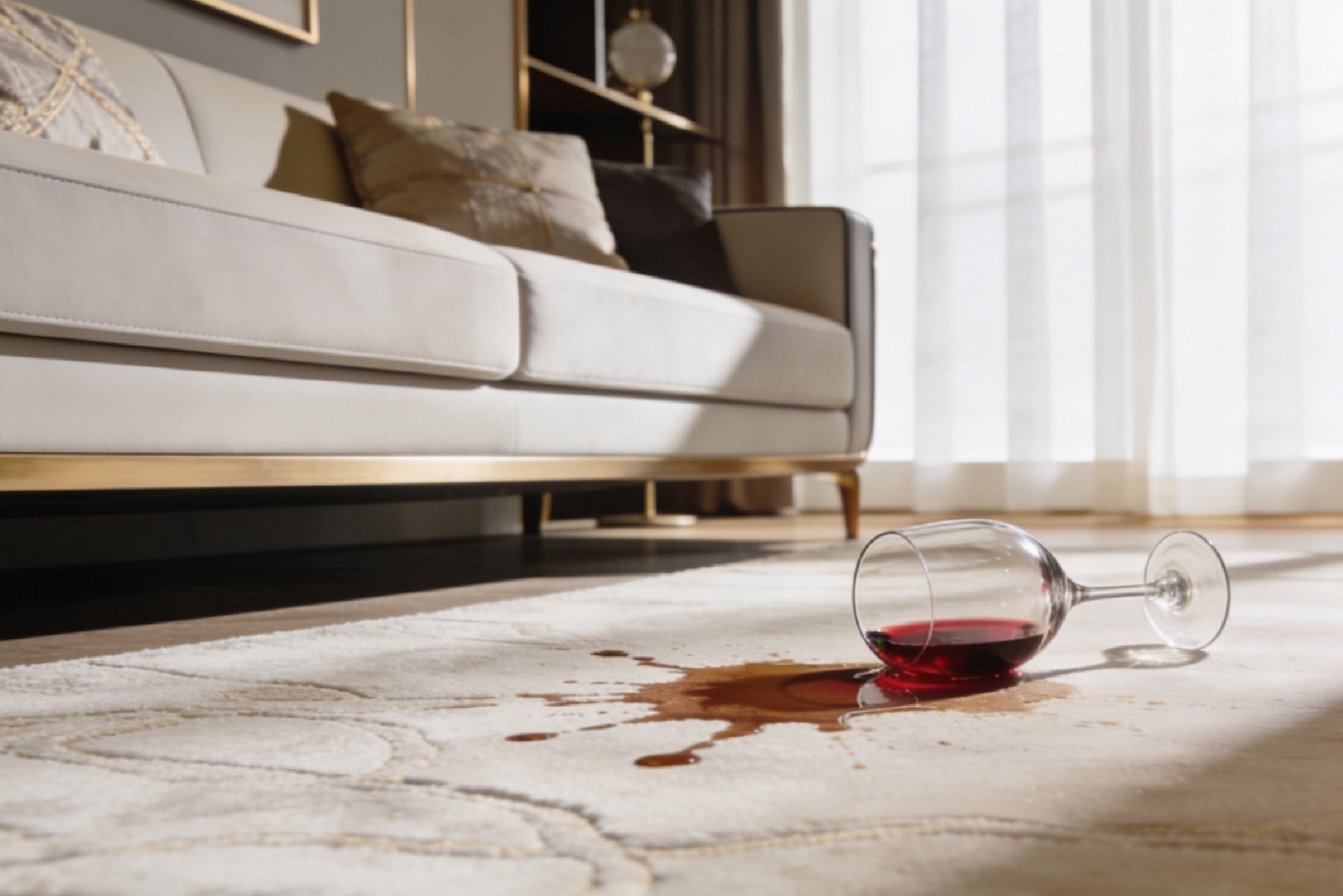 Qué hacer si se derrama café, vino o hay accidentes en tu alfombra - Monnry