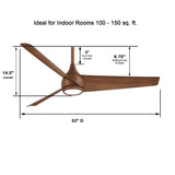 52" Abanico Inteligente de Interior - Monnry