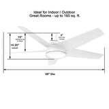 58" Abanico Inteligente de Interior - Monnry
