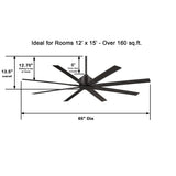 65" Abanico Exterior e Interior - Monnry