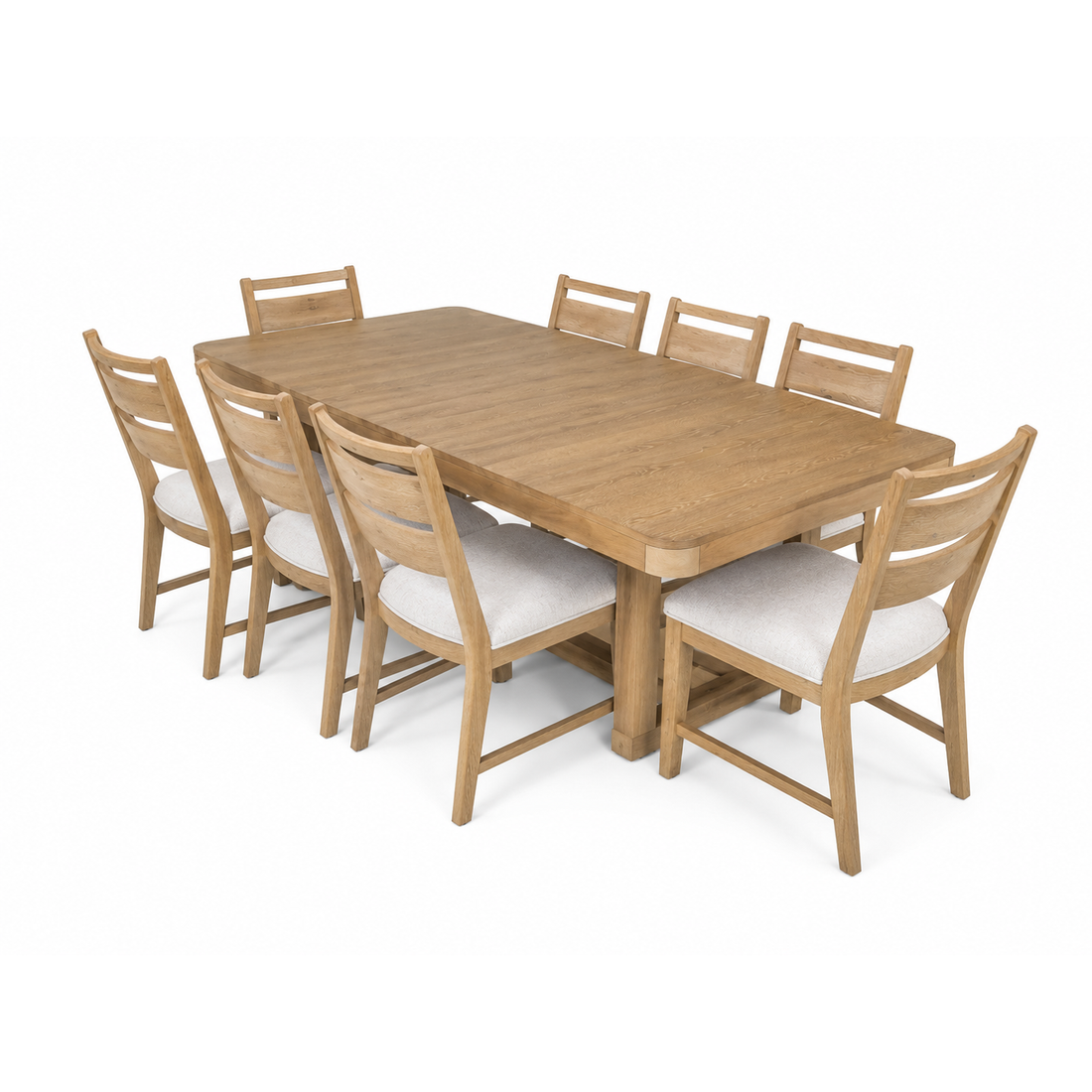 Set de Mesa de Comedor Extendible con 8 puestos