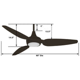 60" Abanico Inteligente de Exterior e Interior - Monnry