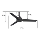 54" Abanico de Exterior e Interior - Monnry