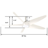 60" Abanico Inteligente de Interior - Monnry