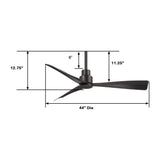 44" Abanico de Exterior e Interior - Monnry