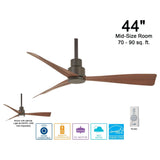 44" Abanico de Exterior e Interior - Monnry