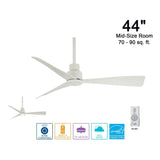 44" Abanico de Exterior e Interior - Monnry