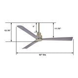 52" Abanico de Exterior e Interior - Monnry