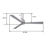 52" Abanico de Exterior e Interior - Monnry