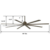 84" Abanico de Exterior e Interior - Monnry