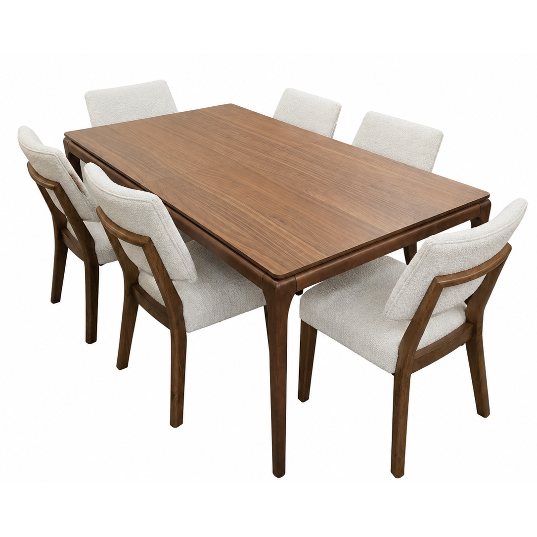 Set de Mesa de Comedor Expandible con 6 Puestos