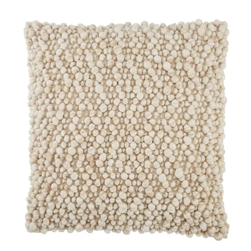 Decorative Feather-Filled Cushion