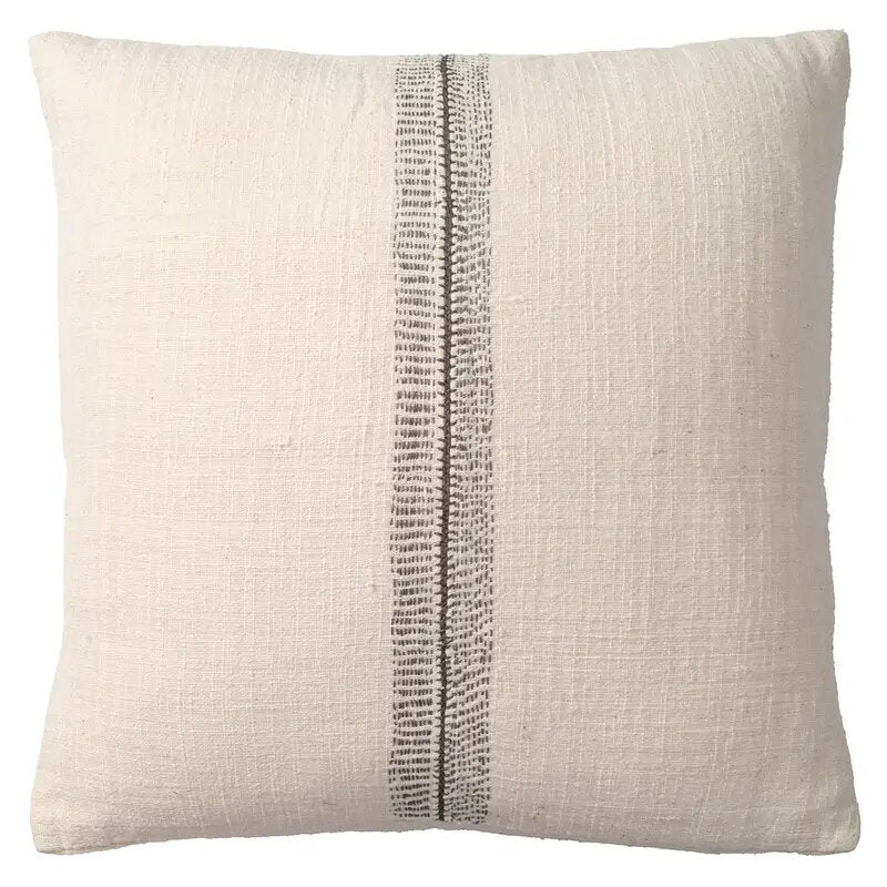 Decorative Feather-Filled Cushion