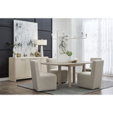 Silla con Ruedas Deslizantes  de Comedor