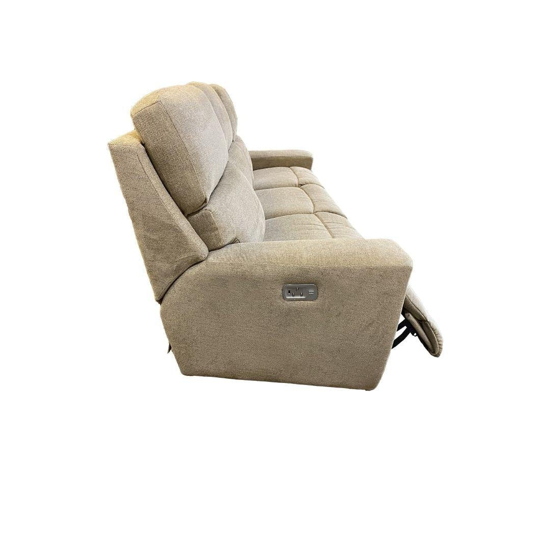 Sofá Reclinable Eléctrico 3 Plazas Lumbar con Reposacabezas - Monnry