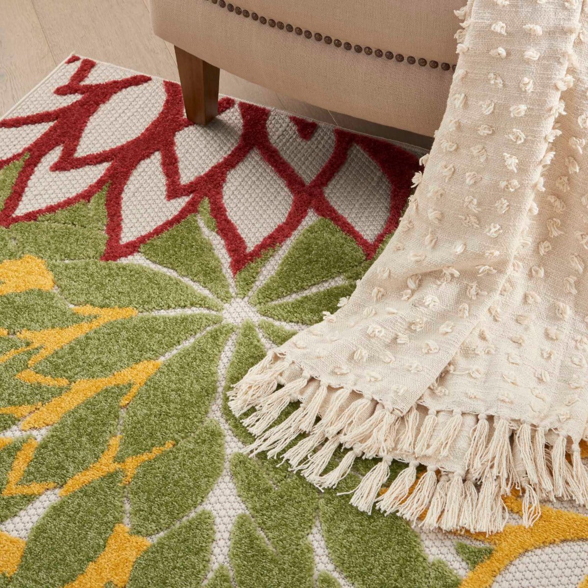 Alfombra de Exterior e Interior 4' x 6' Pies - Monnry