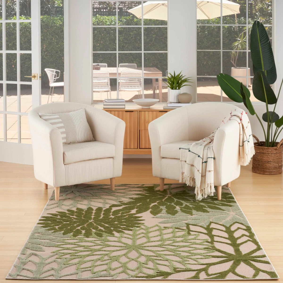 Alfombra de Exterior e Interior 4' x 6' Pies - Monnry