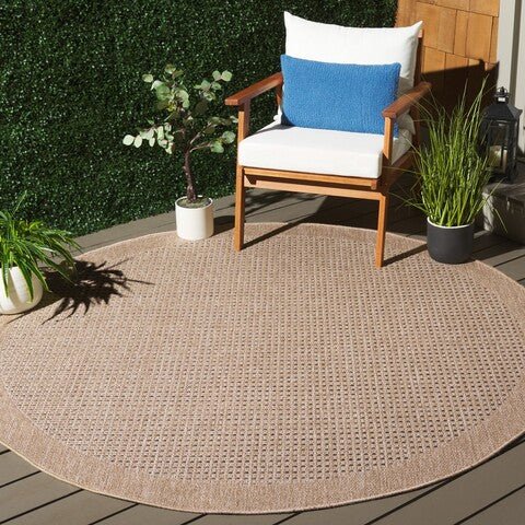 Alfombra Redonda de Exterior e Interior 7' Pies - Monnry