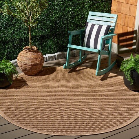 Alfombra Redonda de Exterior e Interior 7' Pies - Monnry