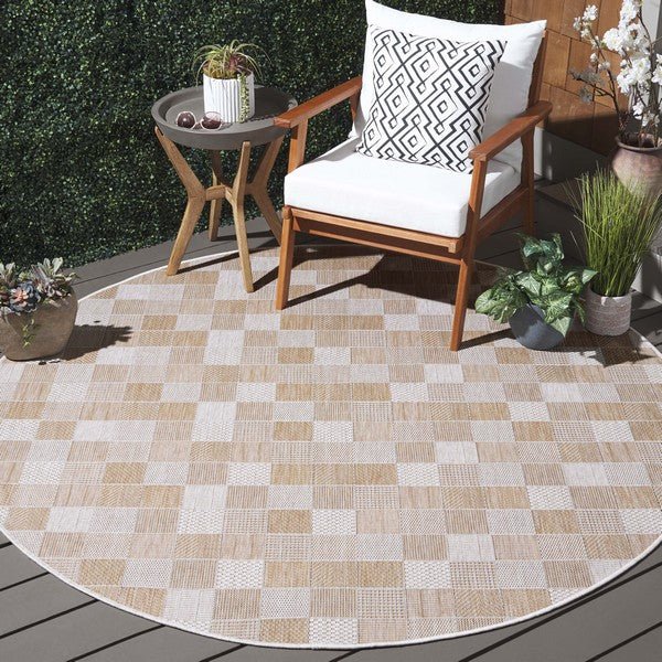 Alfombra Redonda de Exterior e Interior 7' Pies - Monnry