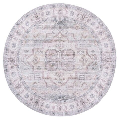 Alfombra Redonda Lavable de Interior 6' Pies - Monnry