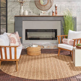 Alfombra Redonda Reversible de Exterior e Interior 8' Pies - Monnry
