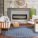 Alfombra Redonda Reversible de Exterior e Interior 8' Pies - Monnry