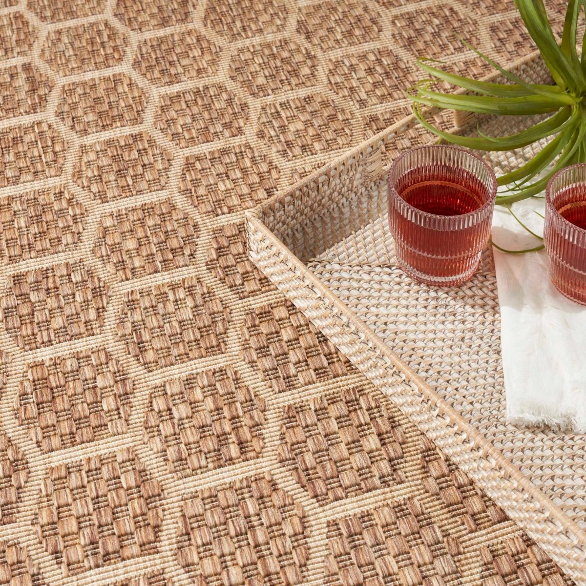 Alfombra Reversible de Exterior e Interior 8' x 10' Pies - Monnry