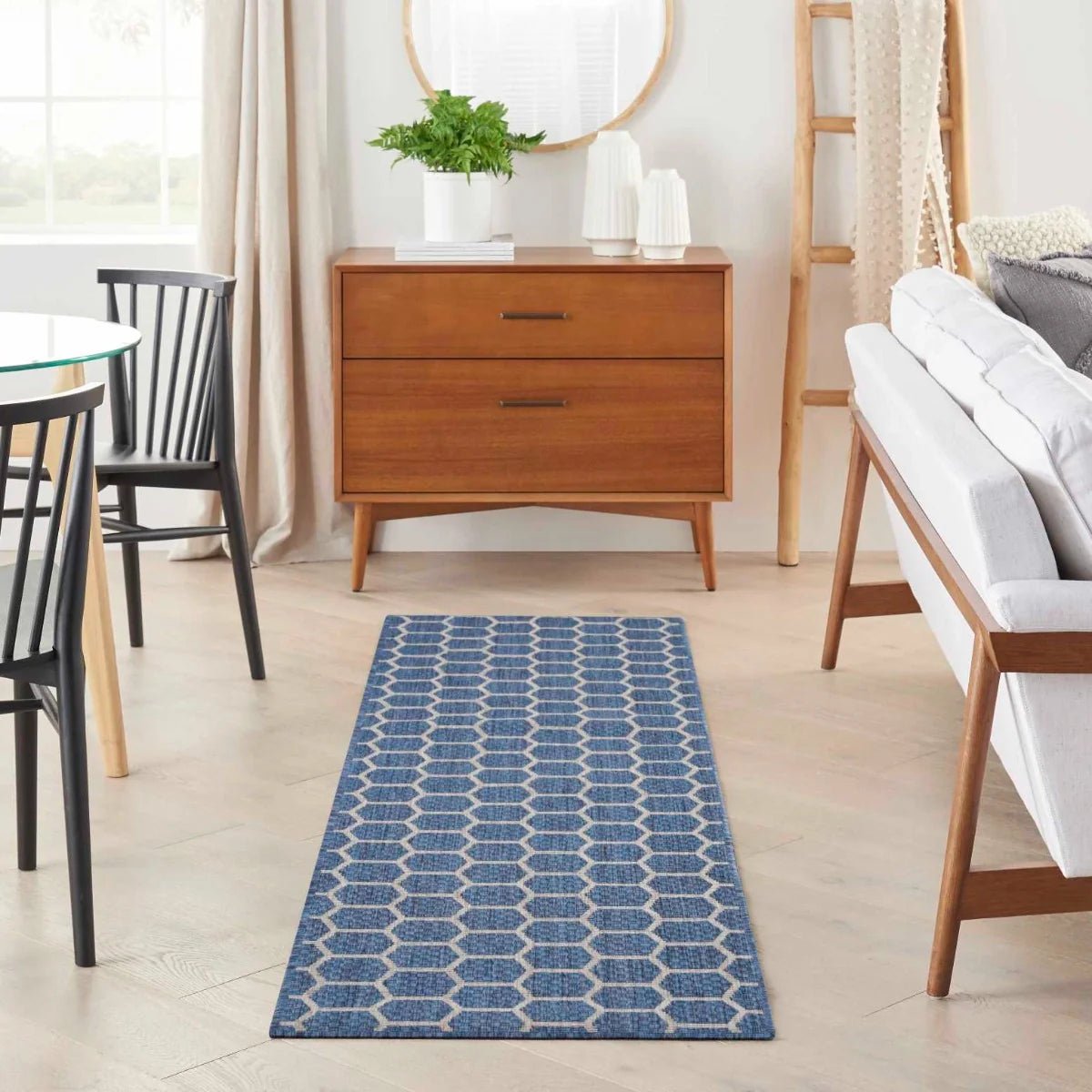 Alfombra Runner Reversible de Exterior e Interior 2' x 8' Pies - Monnry