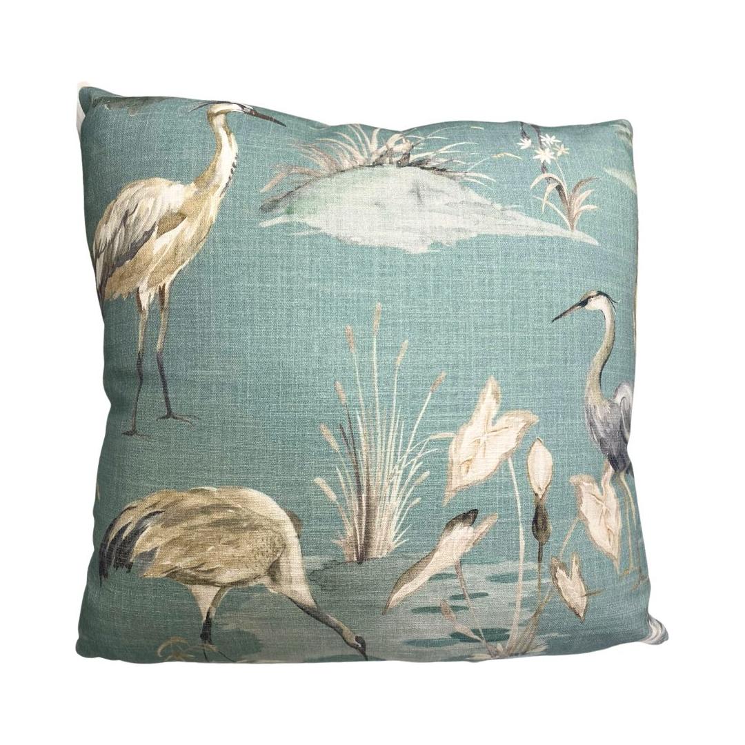 Almohadón Tela Premium con Relleno de Plumas 22" x 22" Pulgadas - Monnry