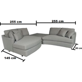 Sofá Seccional Cama Full - Monnry