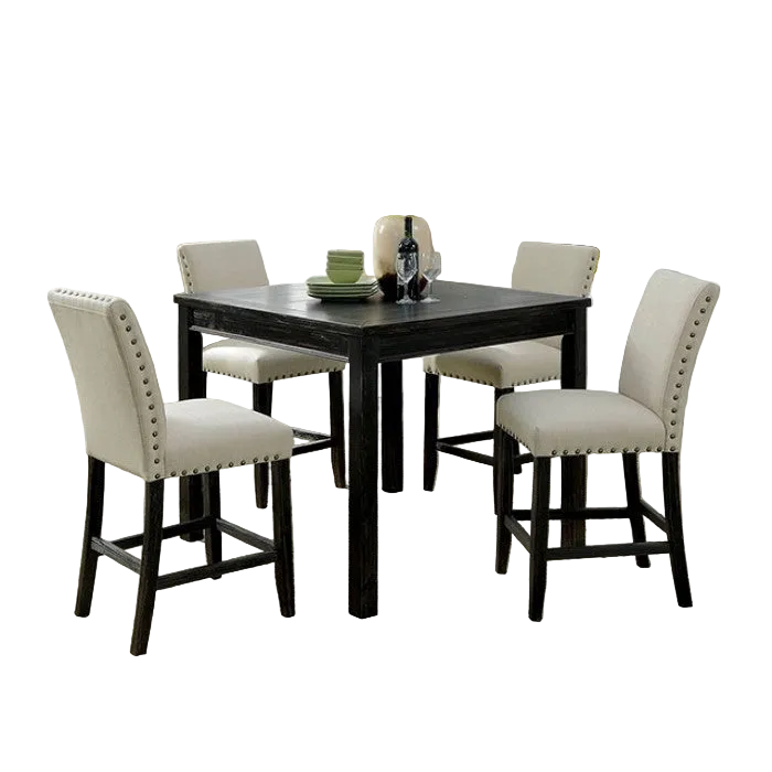 Dining Table Set with 4 Chairs