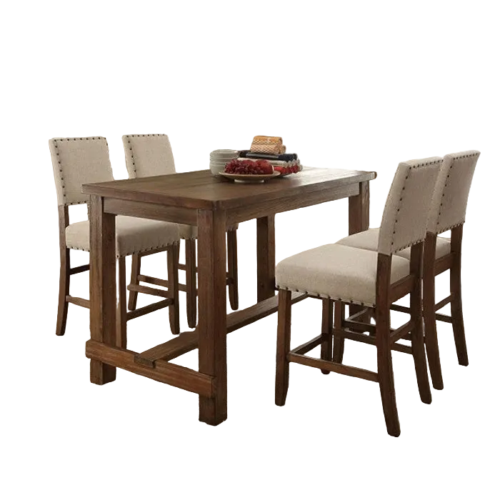Dining Table Set with 4 Chairs