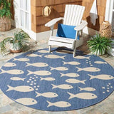 Alfombra Redonda de Exterior e Interior - Monnry