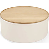 Mesa Central con Almacenamiento y Ruedas - Monnry