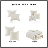 Set de Duvet King 8 piezas - Monnry