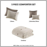 Set de Edredón Queen/Full 5 piezas - Monnry