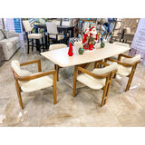 Set de Mesa de Comedor con 6 Sillas - Monnry