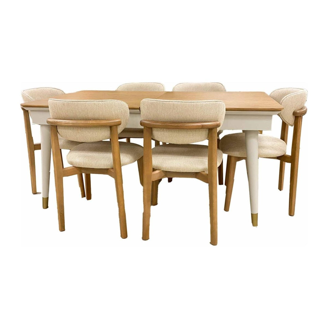 Set de Mesa de Comedor Expandible con 6 Sillas - Monnry
