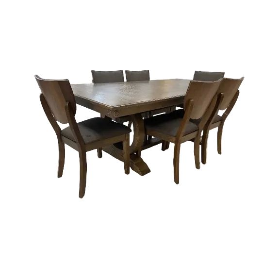 Set de Mesa de Comedor Expandible con 6 Sillas - Monnry