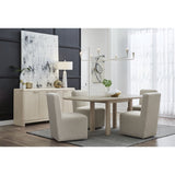 Silla con Ruedas Deslizantes de Comedor - Monnry