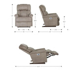 Silla Mecedora Reclinable Eléctrica, Lumbar con Reposacabezas - Monnry