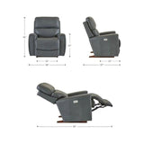 Silla Mecedora Reclinable Eléctrica Lumbar con Reposacabezas - Monnry