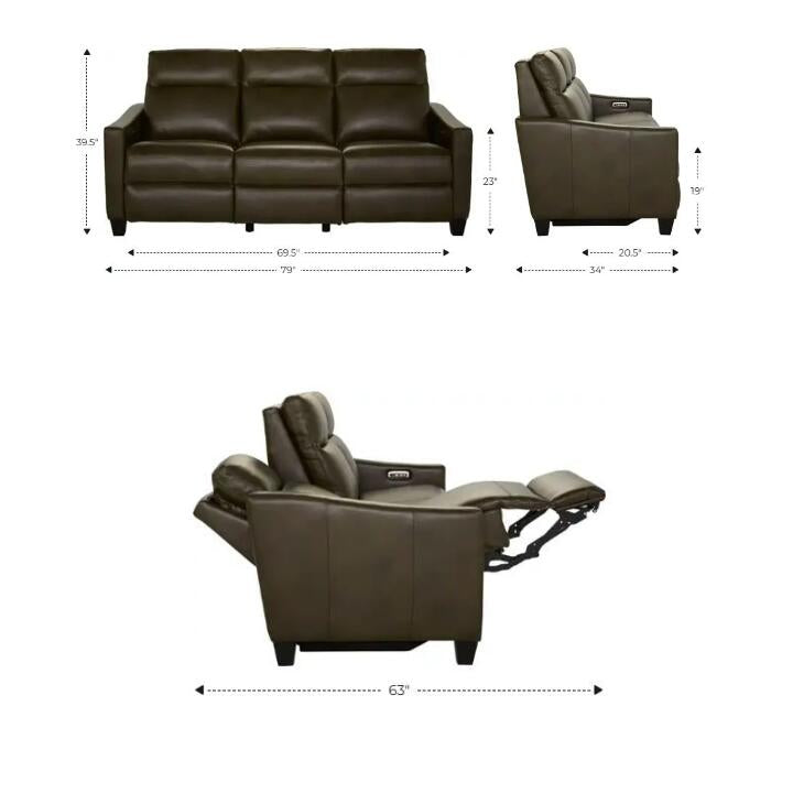 Sofá 3 Plazas Reclinable Eléctrico con Reposacabezas - Monnry
