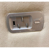 Sofá 3 Plazas Reclinable Eléctrico Lumbar con Reposacabezas - Monnry