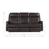 Sofá 3 Plazas Reclinable Manual Wall-Hugger - Monnry