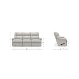 Sofá 3 Plazas Reclinable Wall Hugger - Monnry