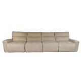 Sofá 4 Plazas Reclinable Eléctrico, Lumbar con Reposacabezas - Monnry