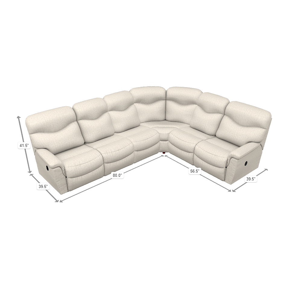 Sofá Seccional Reclinable Wall-Hugger - Monnry