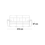 Sofá 3 Plazas Reclinable - Monnry